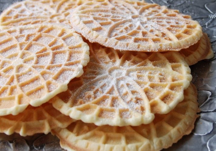 Pizzelle/Cannolli Stock Image