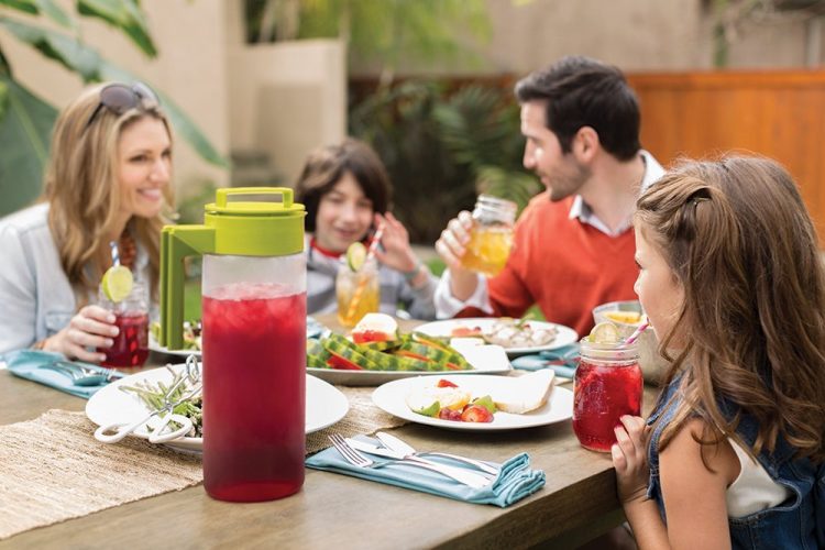 Family with Takeya Iced Tea Maker