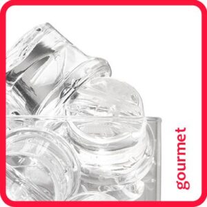 Image of gourmet ice cubes stacked together