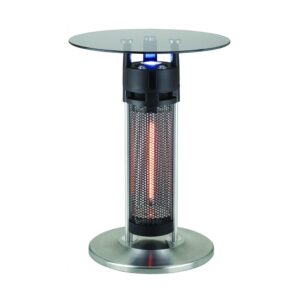 Ener-G+ Freestanding Outdoor Electric Patio Heater with LED Light and Infrared Heated Table