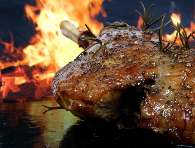 Roast Beef being cooked