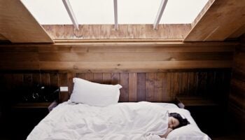 Girl Sleeping in Warm Room