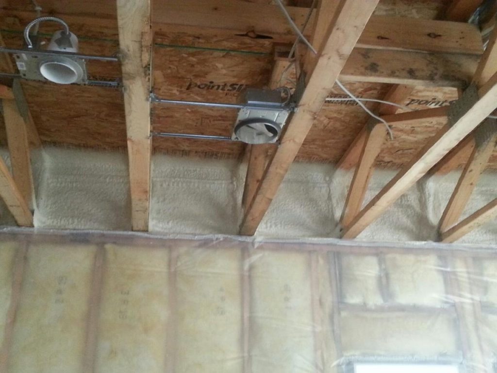 Rim joists with insulation foam