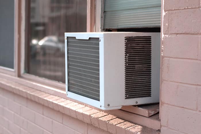 Window Air Conditioner in window