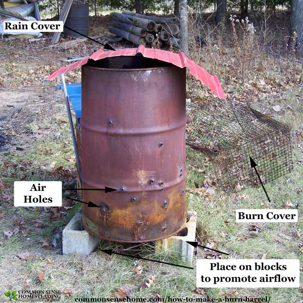 How to Make a Smokeless Burn Barrel (and Use It Properly)