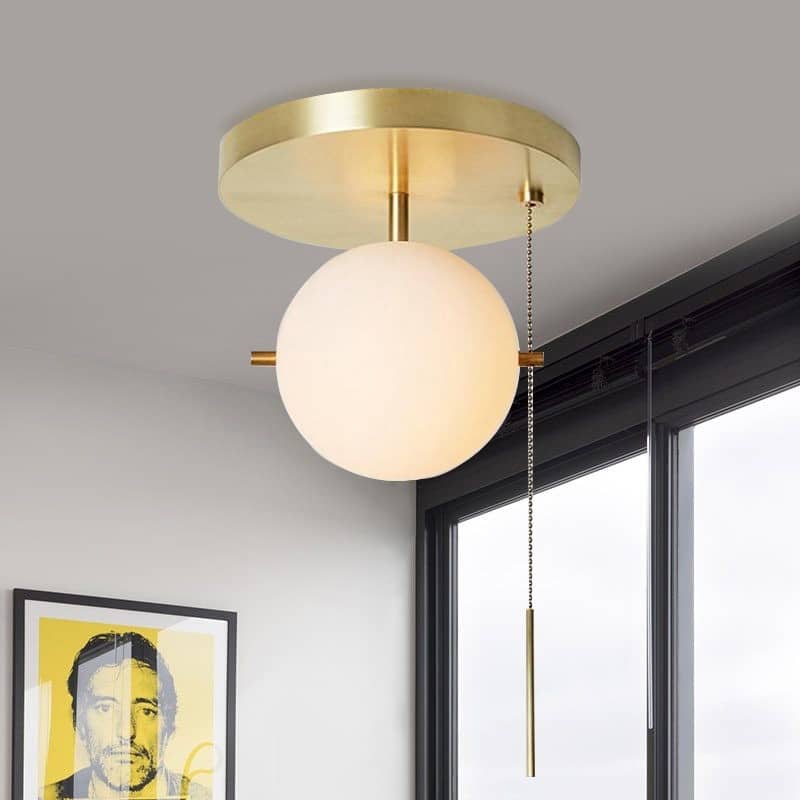 Pull Chain To A Light Fixture, Mini Pendant Light With Pull Chain