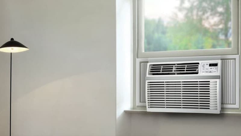 A window type air conditioner.