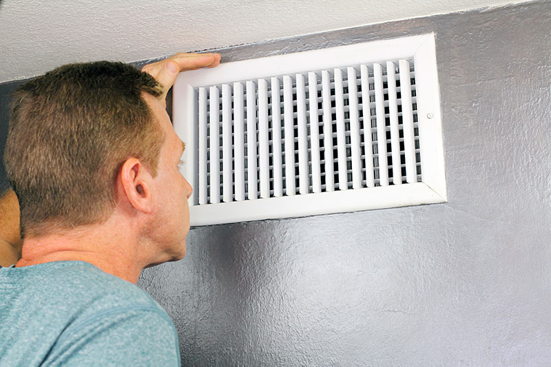 checking air vent