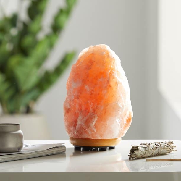 rock salt lamp wet