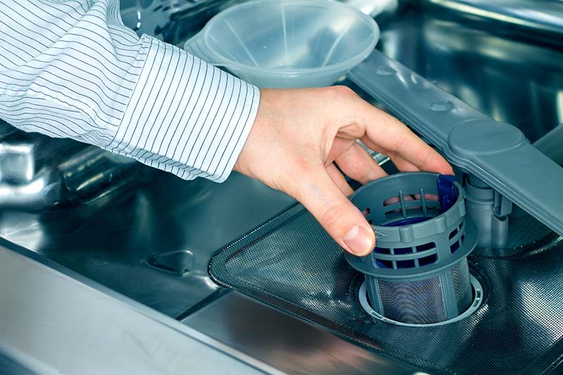 How to clean dishwasher filter