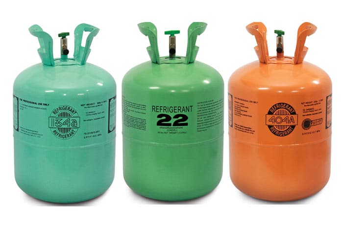 Freon containers