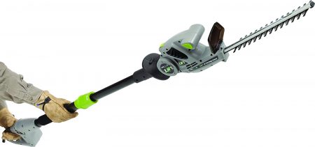 NBCYHTS Corded Electric 4.8-Amp Multi-Angle Corded Pole Hedge Trimmer with 20-Inch Laser Blade 