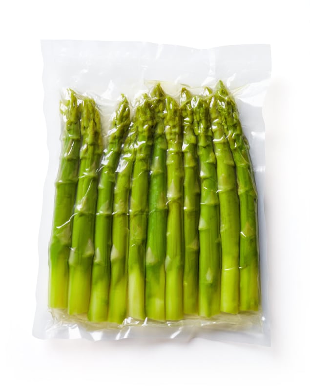 vacuum sealed asparagus