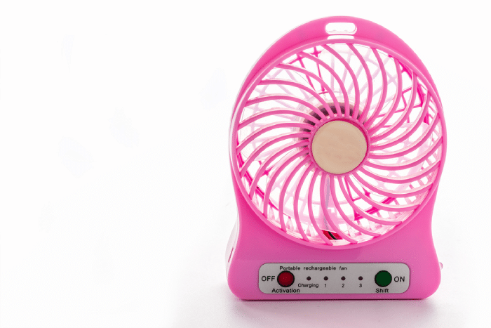 pink compact/usb fan
