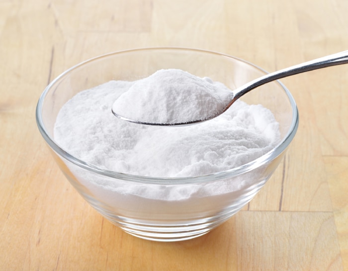 baking soda in a clear bowl