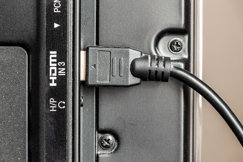 HDMI connection