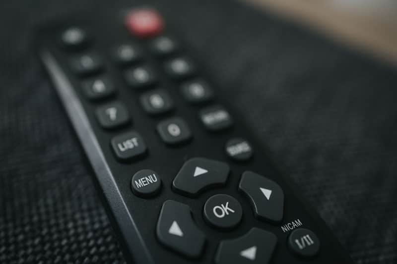 Menu button on tv remote