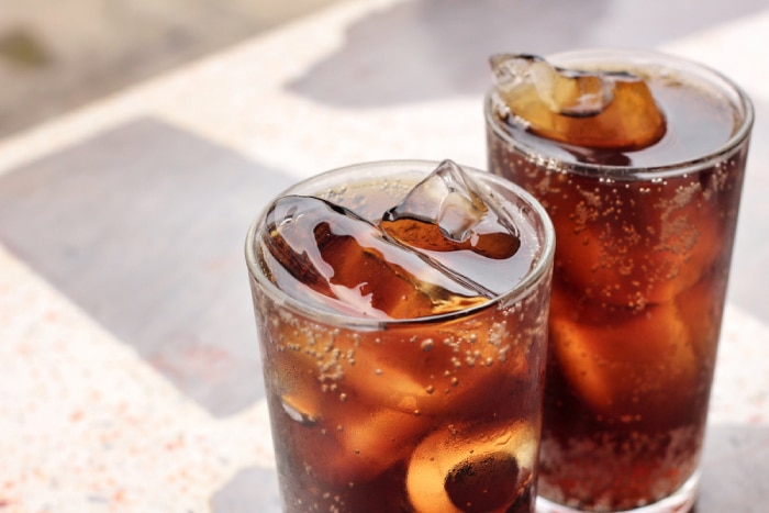 iced cola in a glass