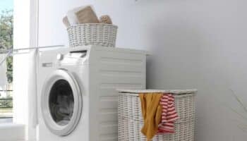 Dryer in room with washing
