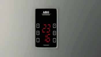 A freezers smart temperature display