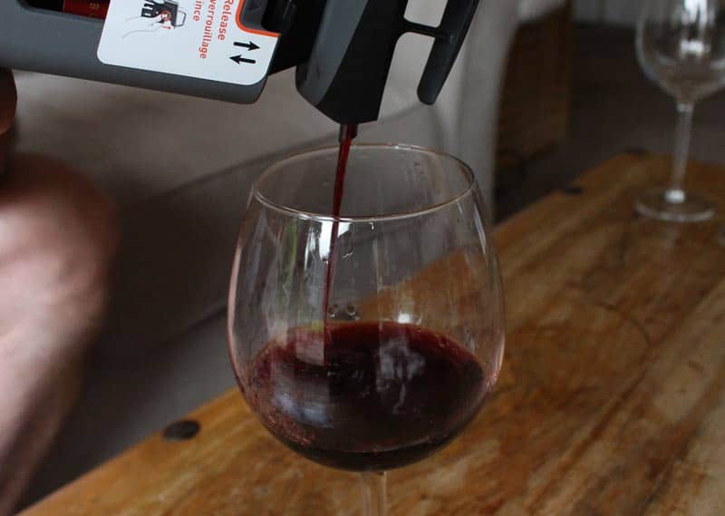 Coravin being poured into glass
