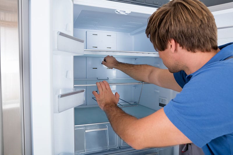 checking refrigerator drawers