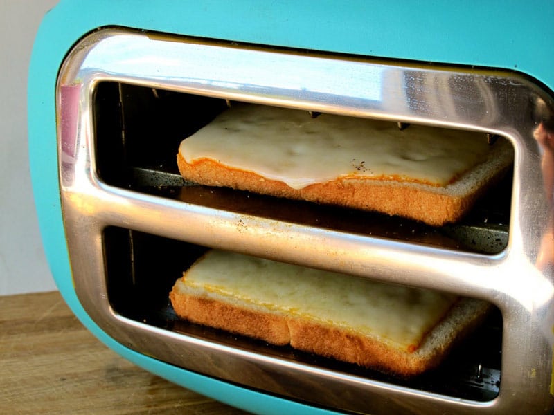 toaster with grilled cheese
