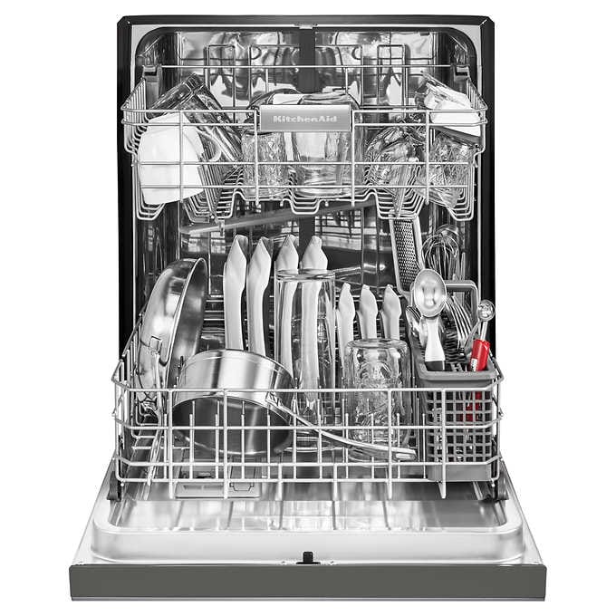 A KitchenAid dishwasher