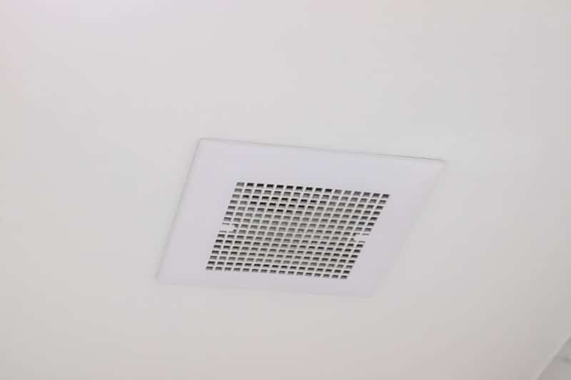 A square ceiling vent