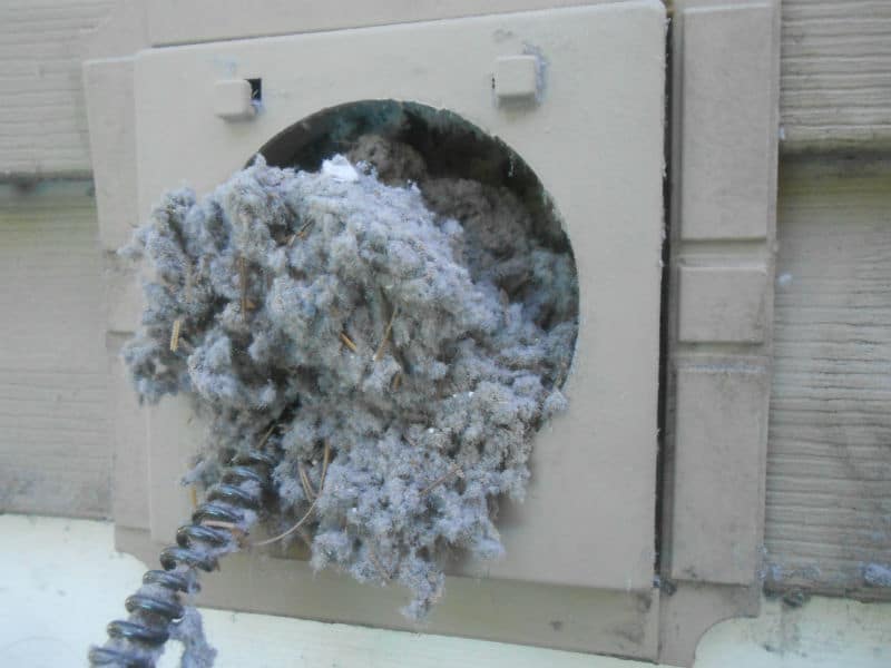 Dryer vent clogged