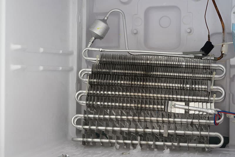 Fridge evaporator coils