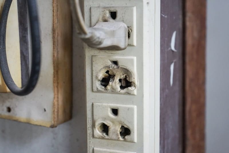 Damaged electrical supply