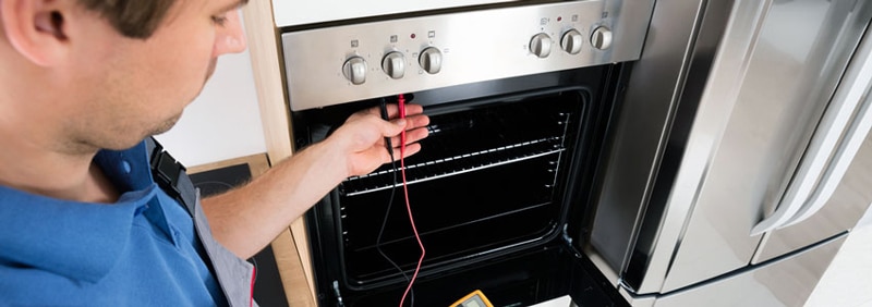 Testing oven with multimeter