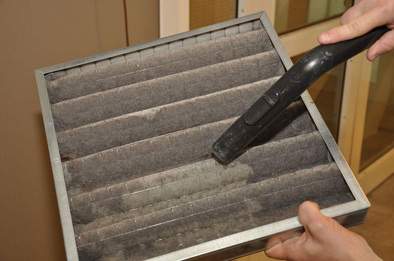 cleaning air filters