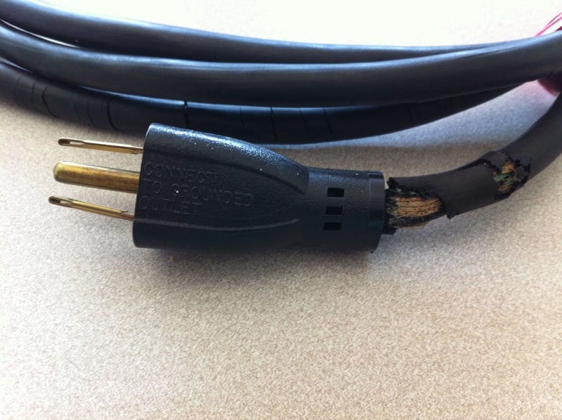 Damaged power cord from pressure cooker