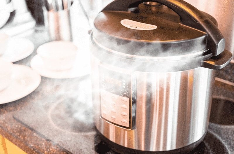 Pressure cooker leaking steam