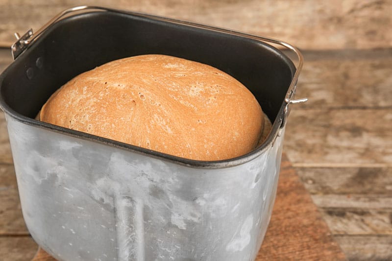 dirty bread maker tin