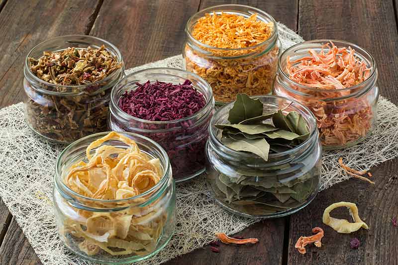 bottled dehydrated vegetables