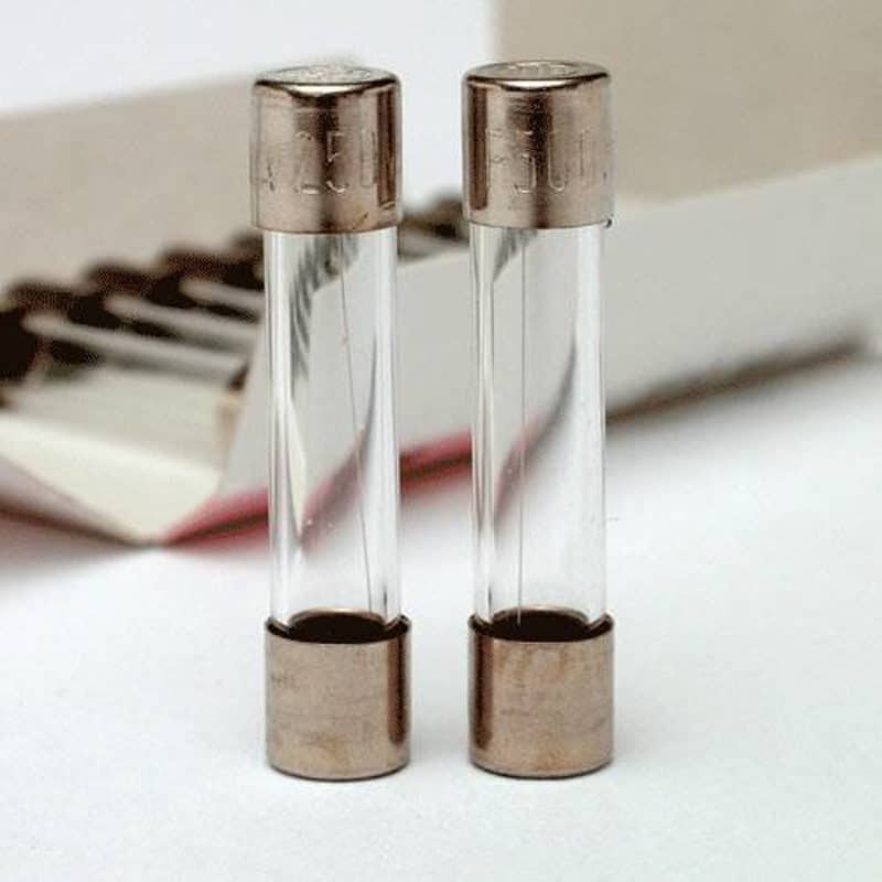 Pair of glass fuses