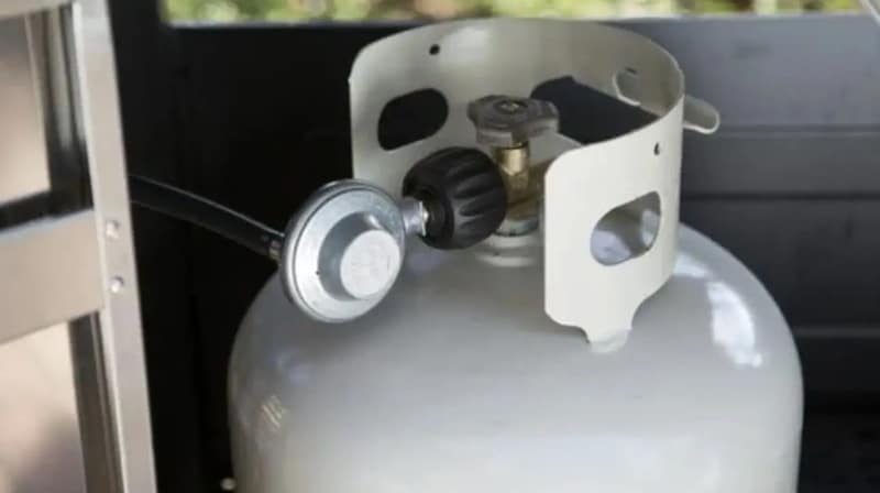 Propane Tank Connected