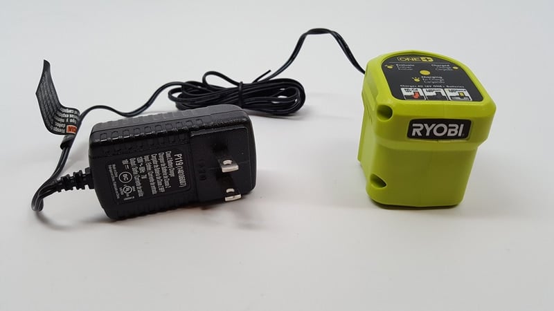 Ryobi Batery Connected To Power Cord