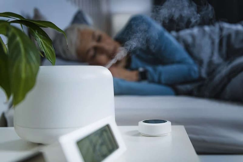Dehumidifier Increasing Humidity While Women Is Sleeping Beside