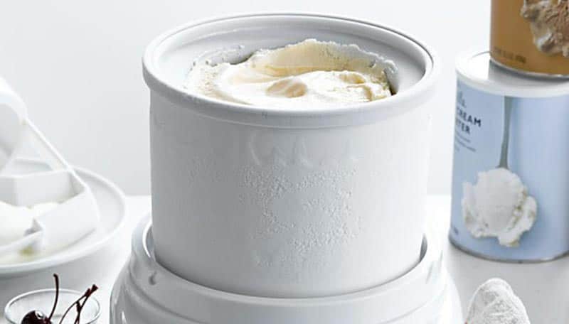 filled ice cream maker