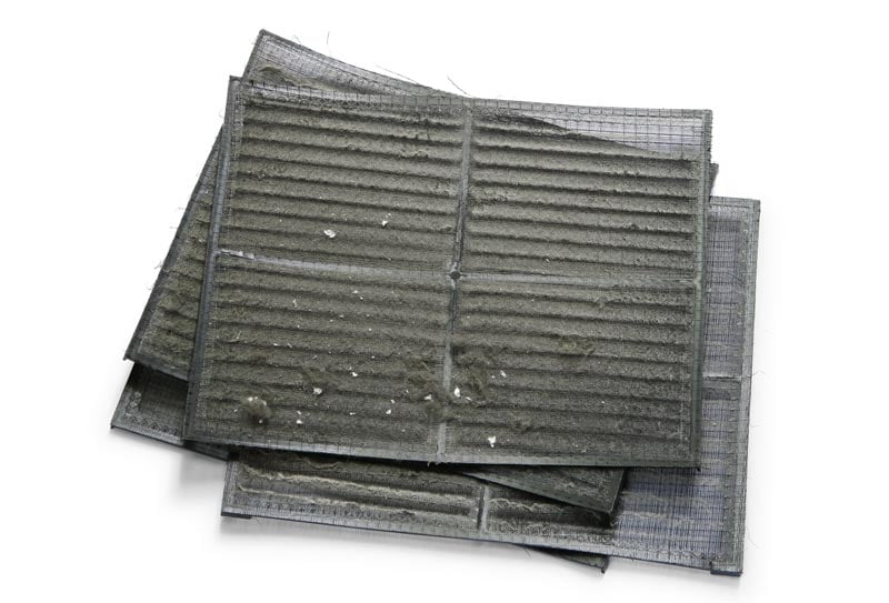 multiple dirty air filter
