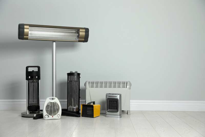 a collection of electric heaters