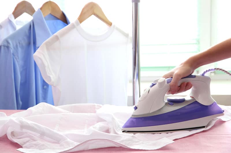 ironing shirts