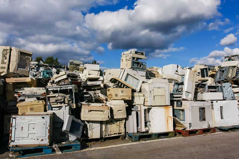electronic waste for recycling or safe disposal