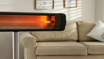infrared heater in living room