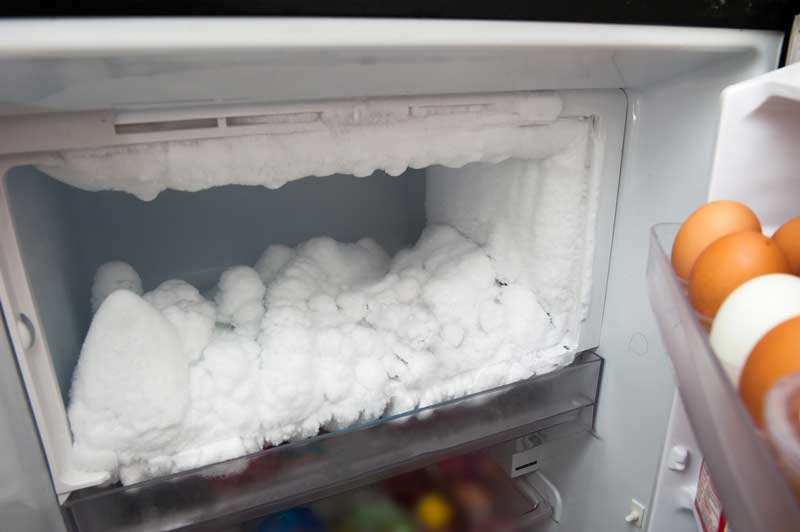 excessive ice buildup in freezer