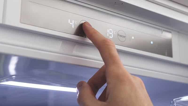 Hand Setting Refrigerator Temperature